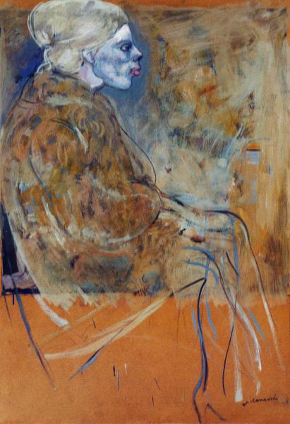 Pelzmantel (Pelliccia) 1962
Tecnica mista su cartone
115 cm x 82 cm
© Fondazione Comensoli