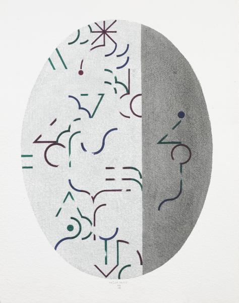 TM-04.06/IV, 2006, acquarello e tempera su carta, 64 x 50.5 cm, donazione dell’artista 2015, foto Roberto Pellegrini, © Museo Villa dei Cedri, Bellinzona
