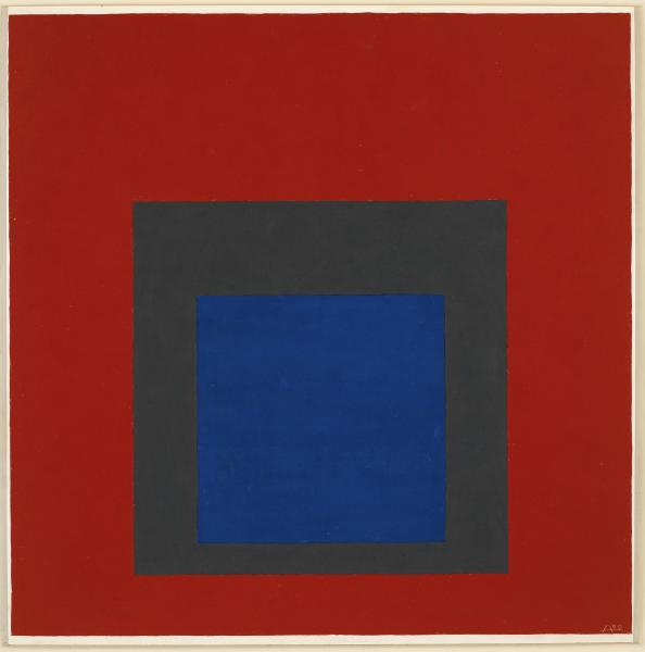 Josef Albers, Homage to the Square, 1950, olio su masonite, 40.6 x 40.6 cm, The Josef and Anni Albers Foundation, 1976.1.1313, © 2019 The Josef and Anni Albers Foundation/Artists Rights Society (ARS), New York/ProLitteris, Zurich, foto: Tim Nighswander/Imaging4Art

